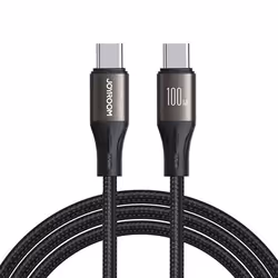 Câble USB-C vers Type-C Charge Rapide 100W 12m - JoyRoom - Noir
