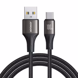 Câble USB vers Type-C Charge Rapide 100W 480Mbps 1.2m - JoyRoom - Noir