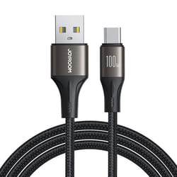 Câble USB vers Type-C Charge Rapide 100W 480Mbps 1.2m - JoyRoom - Noir