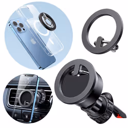 Support de voiture - JoyRoom - JR-ZS294 - Magnétique - Noir - 2 pièces