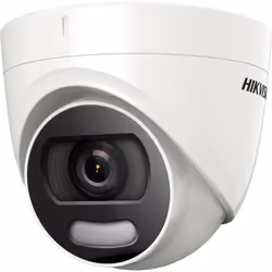 Caméra tourelle fixe Colorvu — DS-2CE72HFT-F28 — HikvisionLa caméra tourelle focale fixe Colorvu optimise la protection de vo ...
