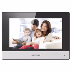 Hikvision DS-KH6320-WTE1 Moniteur d'interphone pour poste intérieur Interphone vidéo WiFi/IP avec écran LCD TFT couleur 7" av ...