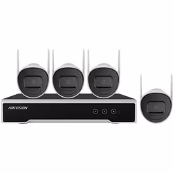 Composition :-1 NVR Wifi 4 voies avec décodage jusqu'à 4 voies à 4 MP-4 caméras Wifi Bullet ou Dômes avec technologie de comp ...