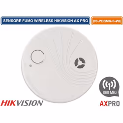 DS-PDSMK-S-WE Détecteur de fumée photoélectrique sans fil AXPro Hikvision, intérieur. Caméra de haute qualité avec capteur ph ...