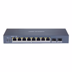 Hikvision DS-3E1510P-SI, Géré, L2, Gigabit Ethernet (10/100/1000), Full duplex, Connexion Ethernet, supportant l'alimentation ...