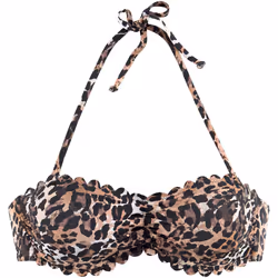 Lascana - Haut maillot de bain bandeau armaturé Lexa - SUKI22L - Maillots séparables hauts - Leopard - 44B