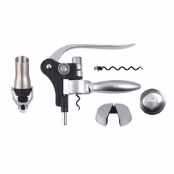 Masterpro BGMP-5118, Tire-bouchon simple, Noir, Argent, Acier zingué