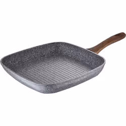 San Ignacio Poêle grill 28 x 28 cm en aluminium forgé compatible avec induction collection Daimiel de la marque -