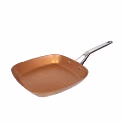 San Ignacio SG-6318, Carré, Poêle grill, Cuivre, QuanTanium, Aluminium, Vitrocéramique, Gaz, Halogène, Induction