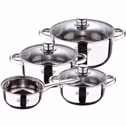 Ensemble d'ustensiles de cuisine de 7 pièces, composé de 1PC casserole sans couvercle Ø16X7,5CM 1.5L / 1PC casserole avec cou ...