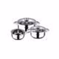 San Ignacio Cassel Batterie de cuisine induction 5 pcs acier inoxydable: seau Ø16x75 casseroles Ø18x85 et Ø20x95 cms