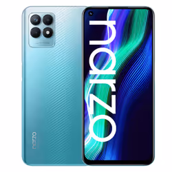 realme Narzo 50 4G, 16,8 cm (6.6"), 2412 x 1080 pixels, 128 Go, 50 MP, Android 11, Bleu clair
