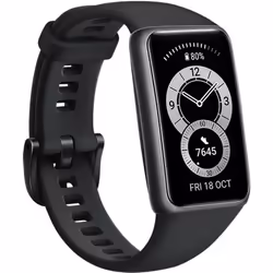 Huawei Band 6, Bracelet connecté, 3,73 cm (1.47"), AMOLED, 180 mAh, Imperméable, Noir