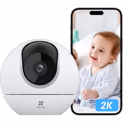 Caméra de surveillance - EZVIZ - C6c 2K - Vision nocturne couleur - Détection humaine AI - Audio bidirectionnel