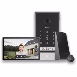 EZVIZ EP7, 17,8 cm (7"), 1024 x 600 pixels, H.264, H.265, Noir, Argent, IP65, Boutons, Remote, Tactile