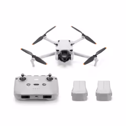 DJI Mini 3 Fly More Combo, 4 rotors, 12 MP, 3840 x 2160 pixels, 10,55 m/s, 2453 mAh, Gris