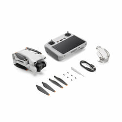 DJI Mini 3 (RC) 4 rotors Mini-drône 48 MP 3840 x 2160 pixels 2453 mAh Gris, Blanc