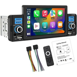 Autoradio PolarLander 1 Din CarAutoPlayar Récepteur multimédia stéréo 5 avec Apple CarPlayer Android Auto Support Bluetooth Appel