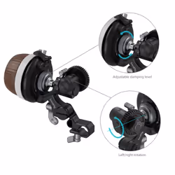 SmallRig Follow Focus F60 Moteur de mise au point Noir, Bois Aluminium, Polycarbonate (PC), Polyoxyméthyléne (POM), Bois 1 pièce(s) Standard Φ15mm rod
Standard 0.8 MOD lens and focus gear ring, M0.8-65T Gear (ID: 3200) and M0.8-38T Gear (ID: 3285)
Standard joystick and focus whip