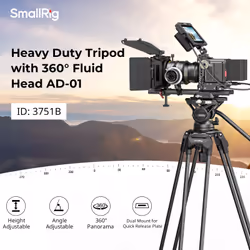 SmallRig 3751B trépied Caméscope portable 3 pieds Noir - Vue supplémentaire 2