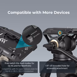SmallRig 3751B trépied Caméscope portable 3 pieds Noir - Vue supplémentaire 3