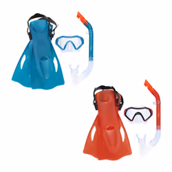 Bestway Hydro-Swim Kit de plongée masque, tuba et palmes Firefishenfants de 7 ans et plus, Enfant, Couleurs assorties, 7 an(s ...