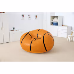 Bestway Fauteuil gonflable ballon de basket Beanless pour enfants