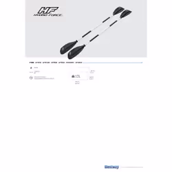 Bestway Hydro-Force Pagaie de kayak réglable en aluminium 230 cm