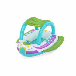 Bestway Bateau gonflable pour bébé Space Splash avec pare-soleil
