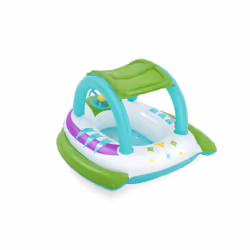 Bestway Bateau gonflable pour bébé Space Splash avec pare-soleil