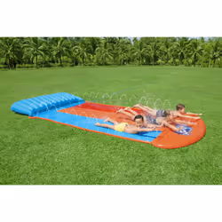 Bestway H2OGO! Tapis glissant 3 pistes Tsunami Splash Ramp 4,88 m - Vue supplémentaire 16