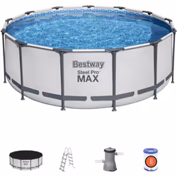 Description générale La piscine hors sol Bestway Steel Pro Max est la solution idéale pour profiter des joies de la baignade  ...