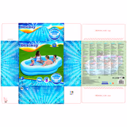 Bestway Piscine familiale gonflable Splashview 8 avec hublot - Vue supplémentaire 23