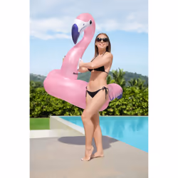 Bestway Bouée XXL à chevaucher Flamant Rose - Vue supplémentaire 13