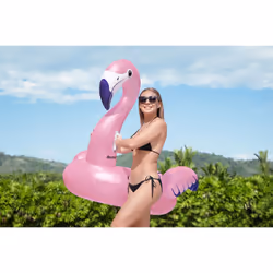 Bestway Bouée XXL à chevaucher Flamant Rose - Vue supplémentaire 14