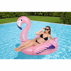 Bestway Bouée XXL à chevaucher Flamant Rose - Vue supplémentaire 19