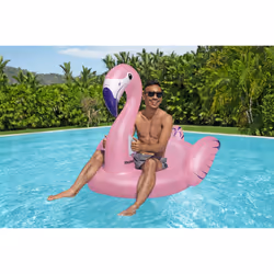 Bestway Bouée XXL à chevaucher Flamant Rose - Vue supplémentaire 20