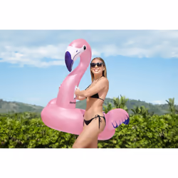 Bestway Bouée XXL à chevaucher Flamant Rose - Vue supplémentaire 21