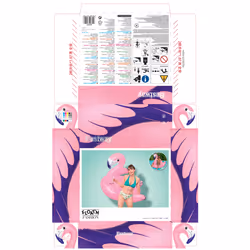 Bestway Bouée XXL à chevaucher Flamant Rose - Vue supplémentaire 23