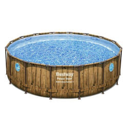 Piscine hors sol tubulaire ronde BESTWAY Power Steel Swim Vista 488 cm