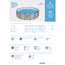 Bestway Steel Pro MAX Kit Piscine hors sol ronde 4,88 m x 1,22 m - Vue supplémentaire 11