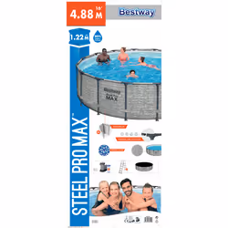 Bestway Steel Pro MAX Kit Piscine hors sol ronde 4,88 m x 1,22 m - Vue supplémentaire 12