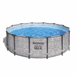 Bestway Steel Pro MAX Piscine hors sol ronde 3,66 m x 1 m, 15232 L, Piscine hors sol, Enfants et adultes, 3 personne(s), Eche ...