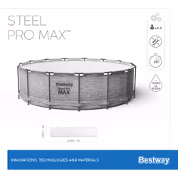 Bestway Steel Pro MAX Piscine hors sol ronde 3,66 m x 1 m - Vue supplémentaire 4