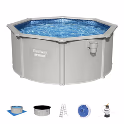 Bestway Hydrium 56566, 7630 L, Piscine hors sol, Enfants et adultes, Gris, 96 kg