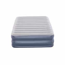 Bestway Matelas gonflable Tritech QuadComfort 2 places avec pompe électrique intégrée et revêtement antimicrobien 2,03 m x 1,52 m x 51 cm