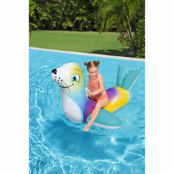 Bestway Bouée à chevaucher phoque Flash n' Splash pour enfant - Vue supplémentaire 16