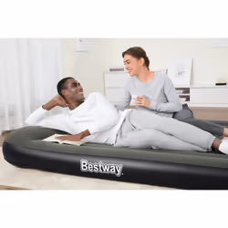 Bestway Matelas gonflable Tritech 2 places avec pompe électrique sans fil intégrée 2,03 m x 1,52 m x 30 cm - Vue supplémentaire 22
