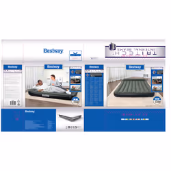 Bestway Matelas gonflable Tritech 2 places avec pompe électrique sans fil intégrée 2,03 m x 1,52 m x 30 cm - Vue supplémentaire 32