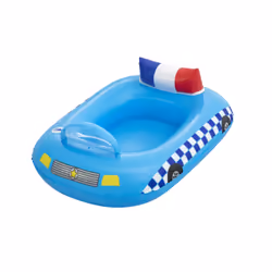 Bestway Funspeakers Bateau pneumatique pour bébé voiture de police, Bateau bébé, Garçon/Fille, Bleu